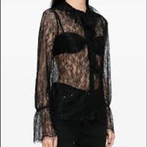 Black lace Zara Winsigoth Blouse S
